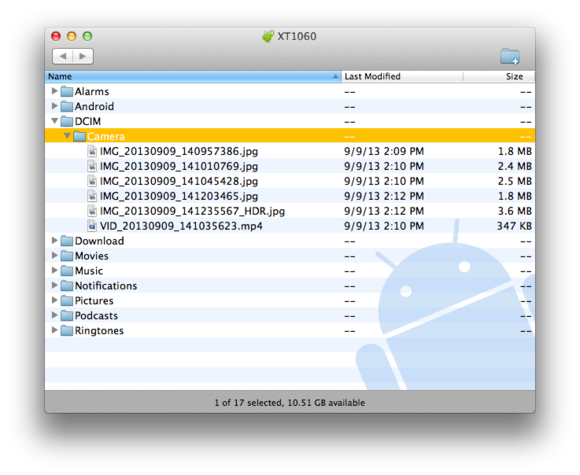 Android file transfer mac os 10.6.8
